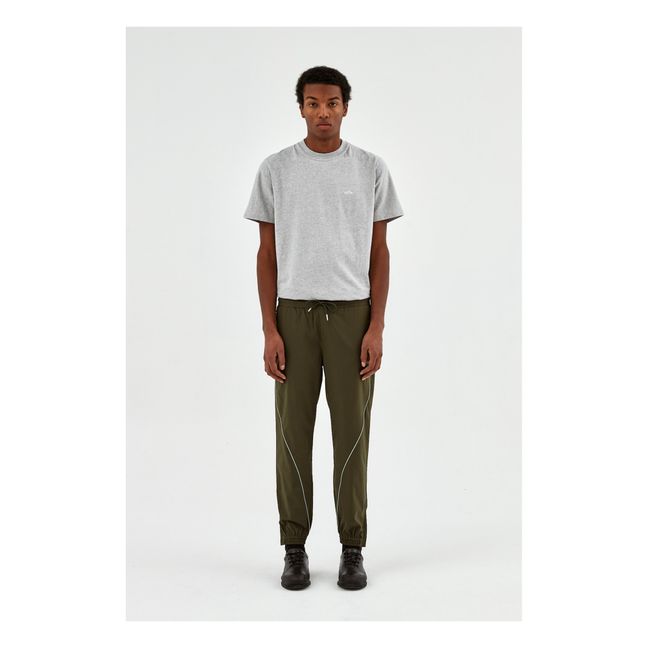 Piping Track trousers | Olive green