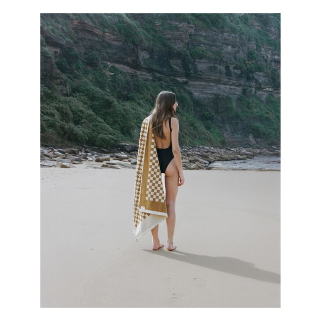 Roman Beach Towel | Blanc/Écru