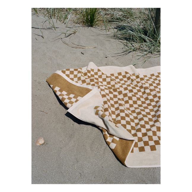 Asciugamano da spiaggia, modello: Roman | Blanc/Écru