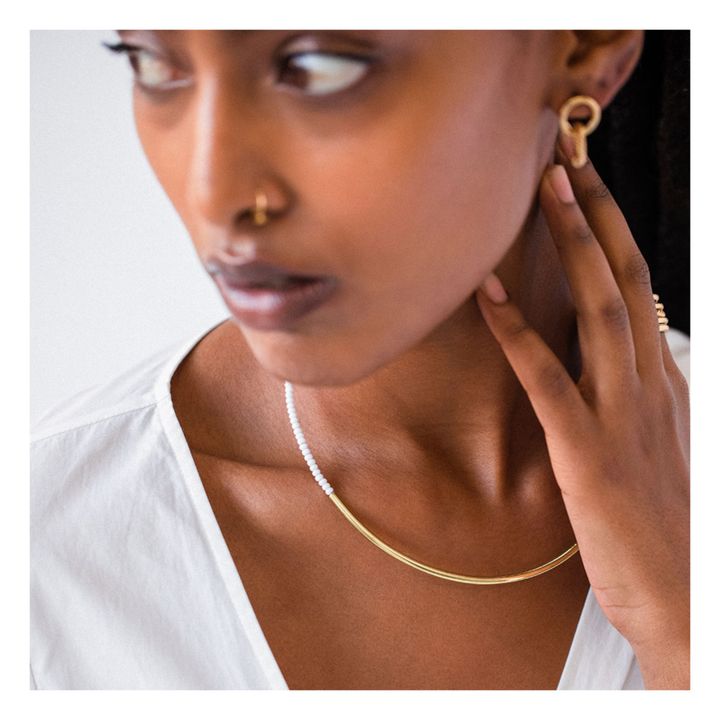 Shanga Necklace | Blanco- Imagen del producto n°1