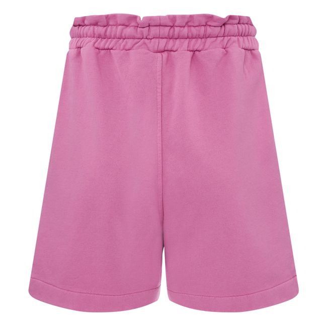 Shorts in mollettone bio | Rosa confetto