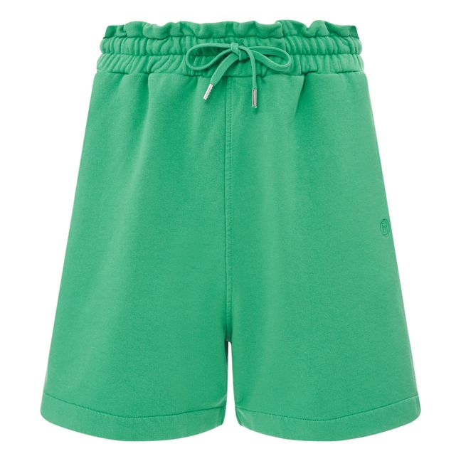 Pantalón corto de muletón orgánico | Verde