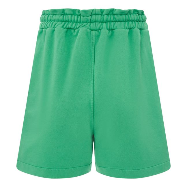 Pantalón corto de muletón orgánico | Verde