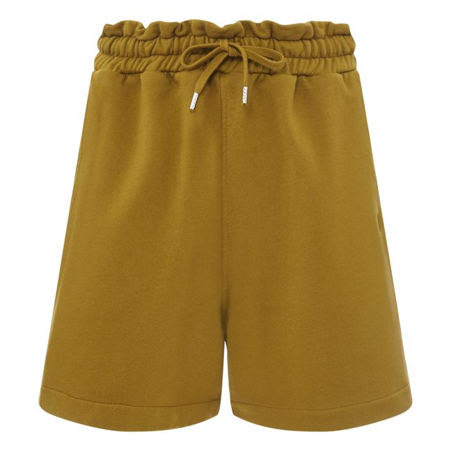 Organic Fleece Shorts | Golden brown