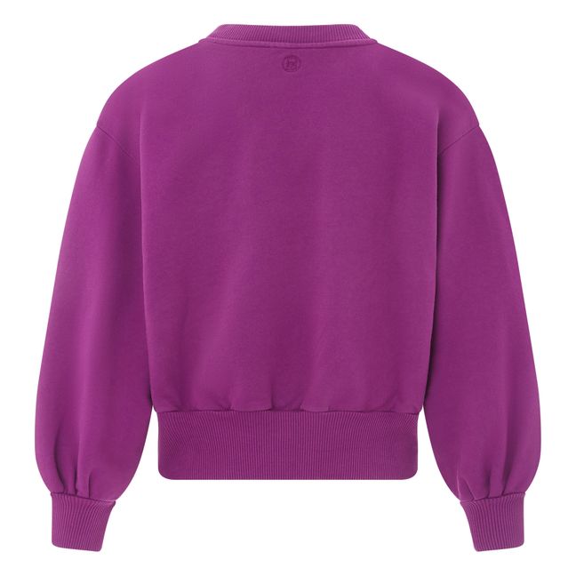 Sweat Boxy Molleton Bio | Purple