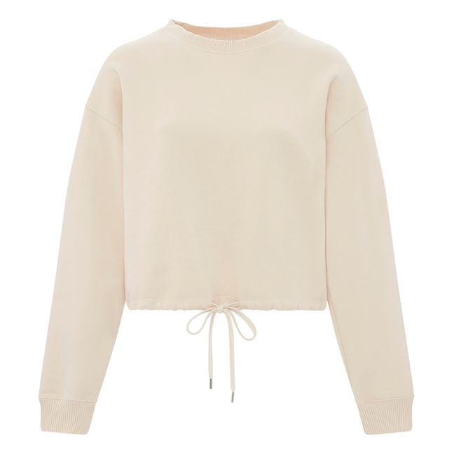 Organic Fleece Tie Sweatshirt | Blush