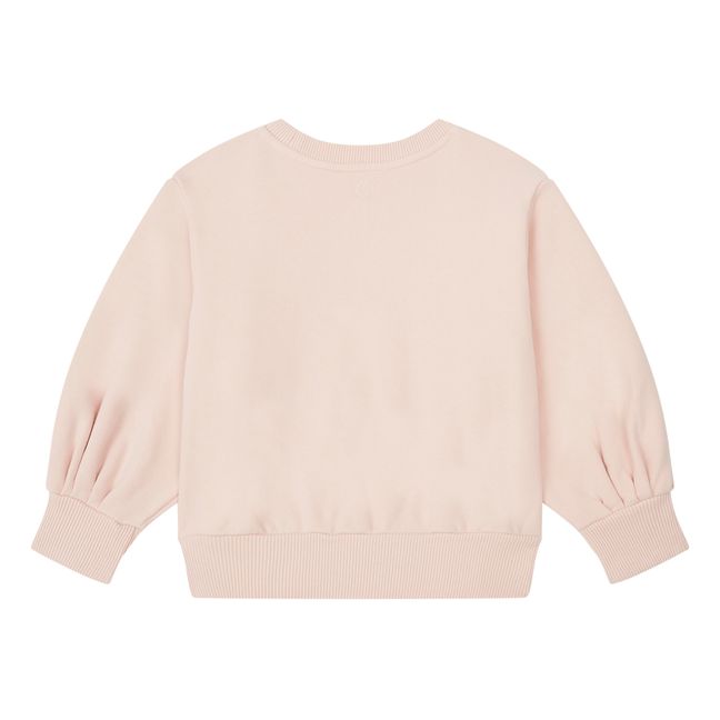 Sweat Fille Boxy Molleton Bio | Blush