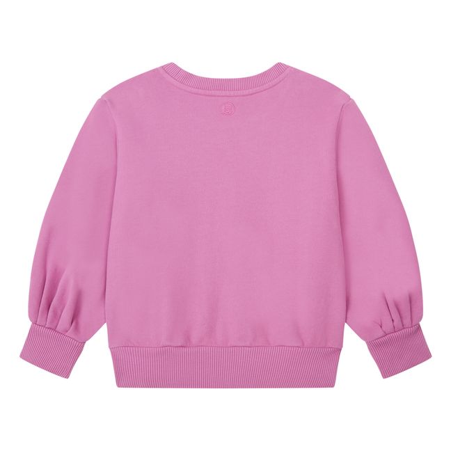 Boxy Organic Fleece Sweatshirt | Rosa Bombón