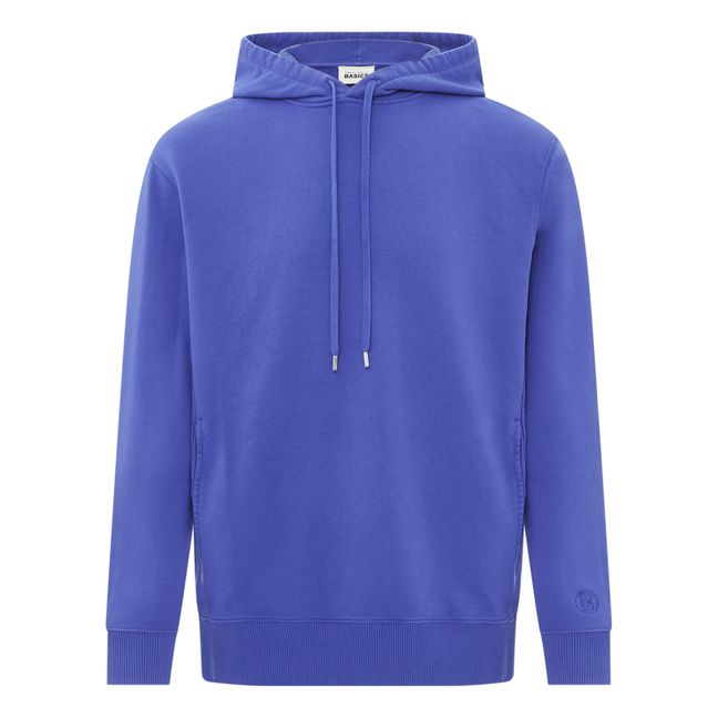 Sudadera de algodón orgánico | Azul índigo