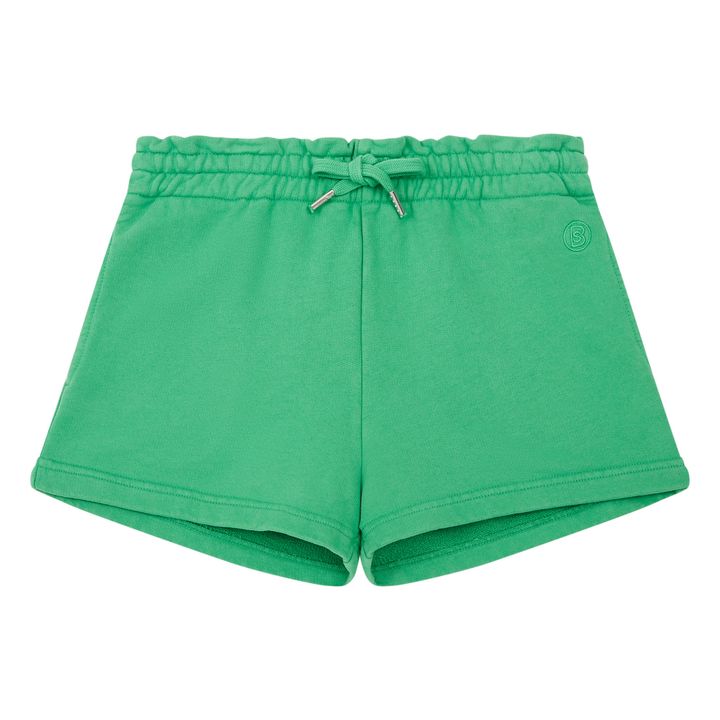 Shorts in mollettone bio | Verde- Immagine del prodotto n°0