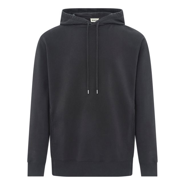 Hoodie Homme Coton Bio | Noir
