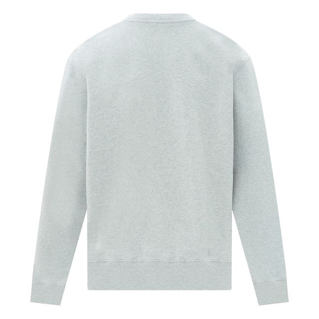Organic Fleece Crewneck Sweatshirt | Gris Jaspeado