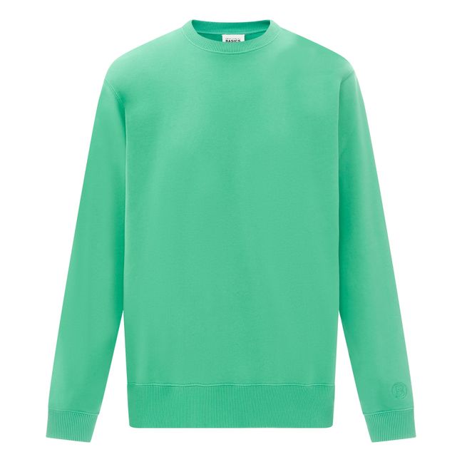 Organic Fleece Crewneck Sweatshirt | Verde Oscuro