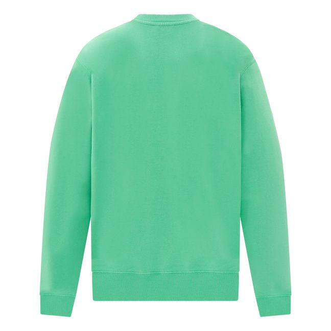Sweat Crewneck Molleton Bio | Verde Oscuro