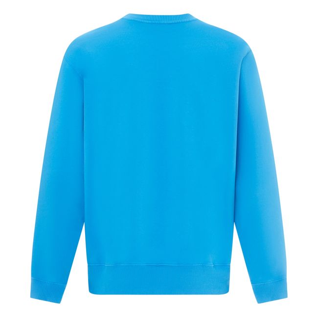 Sudadera Creneck de moletón ecológico | Azul Mar