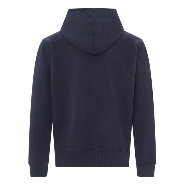 Hoodie mit Reißverschluss aus Bio-Baumwolle | Navy