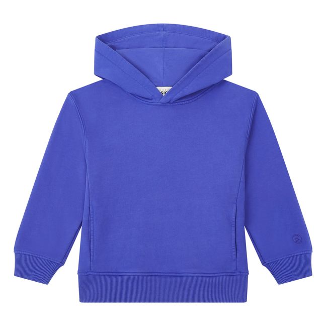 Hoodie Garçon Coton Bio | Bleu indigo