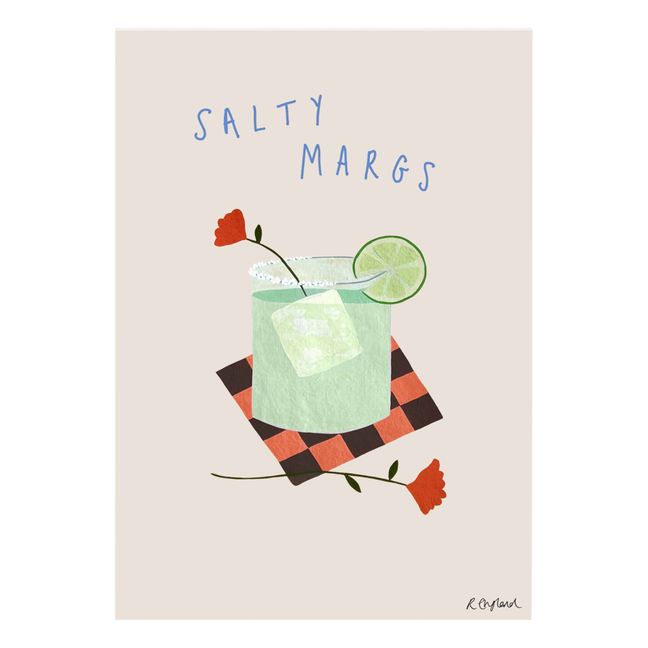 Salty Margs Poster | Powder pink