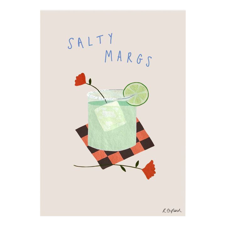 Cartel de Salty Margs | Rosa Polvo- Imagen del producto n°0