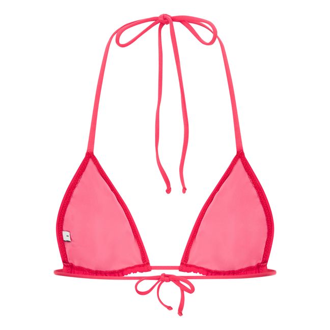 Maillot de bain bandeau Froncé | Rose fuschia