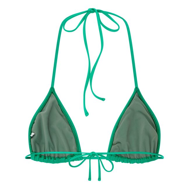 Gathered Bandeau Swimsuit | Green