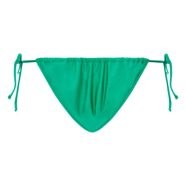 Braga de traje de baño fruncida | Verde