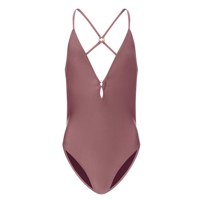 One-Piece Swimsuit with Ring | Purple