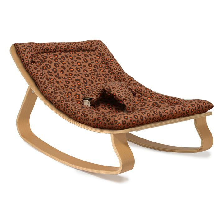 Babywippe Levo aus Buchenholz Charlie Crane x Modetrotter | Leopard- Produktbild Nr. 0