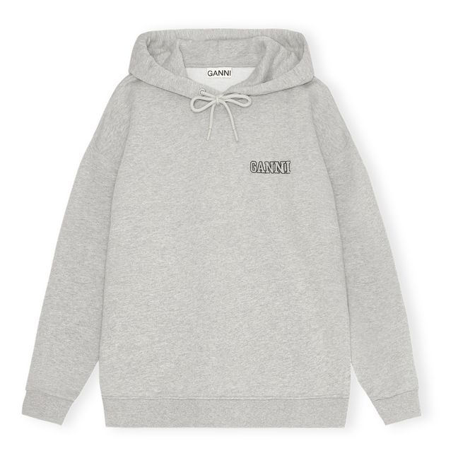 Sweatshirt Hoodie Isoli Software Bio-Baumwolle | Grau Meliert