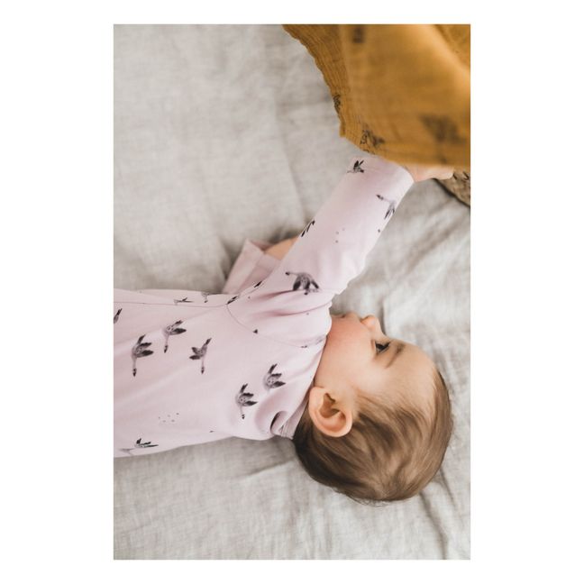 Amalia Jersey Goose Footed Pyjamas | Lilac