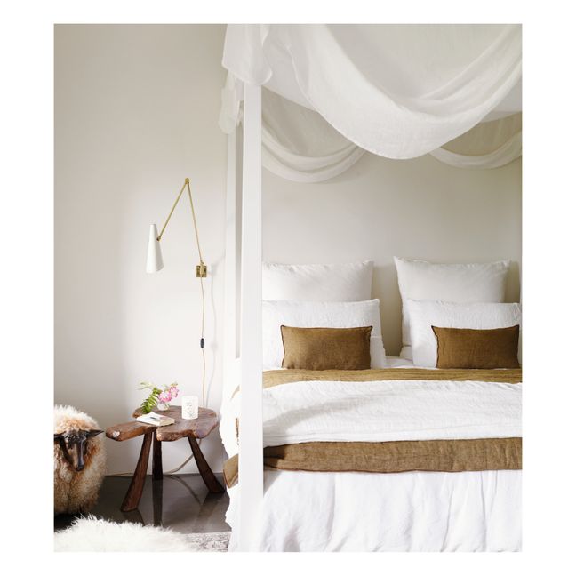 Vice Versa Washed Linen Cushion | Havane/Givré