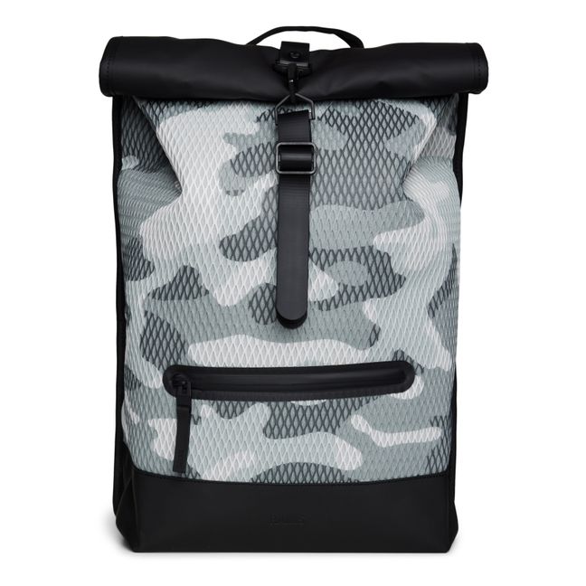 Rolltop Rucksack Mesh Backpack | Grey