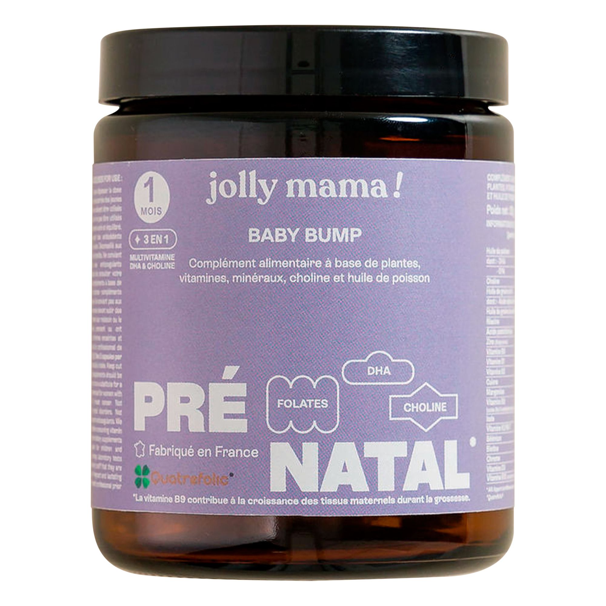 Jolly Mama - Babybump Multivitamines Complément alimentaire - 60 gélules
