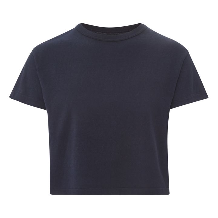 T-shirt, modello: Hi'aka, in cotone riciclato, 260g | Blu marino- Immagine del prodotto n°0