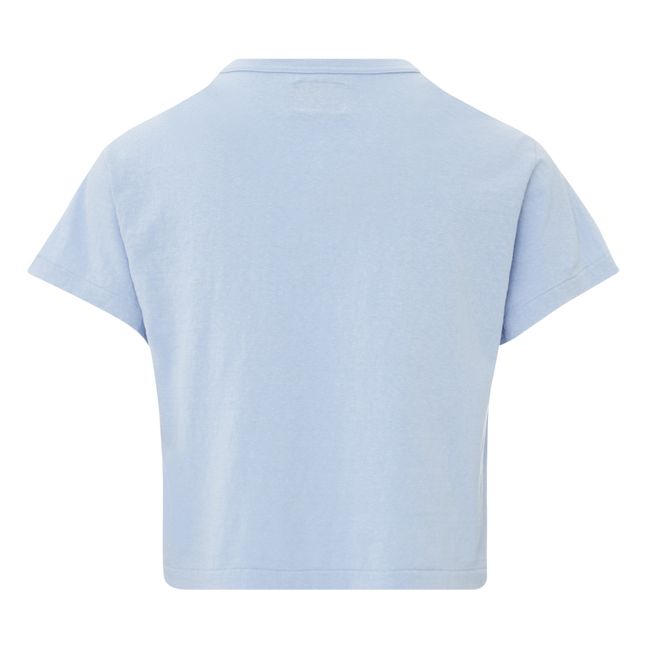 T-shirt, modello: Hi'aka, in cotone riciclato, 260g | Blu