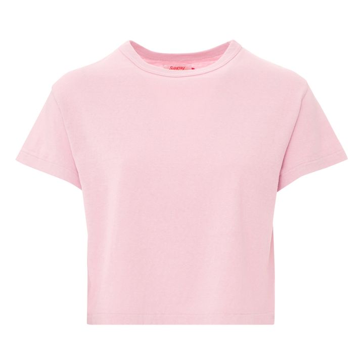 T-shirt, modello: Hi'aka, in cotone riciclato, 260g | Rosa- Immagine del prodotto n°0