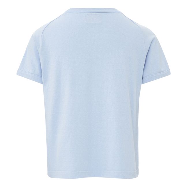 Camiseta de mujer Laka Algodón reciclado 260 g | Azul Claro
