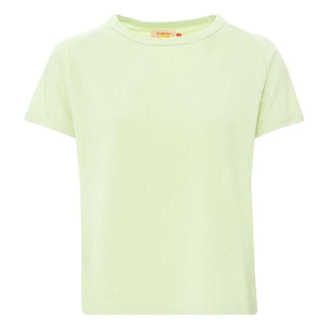 T-shirt Laka Coton Recyclé 260g | Vert pâle