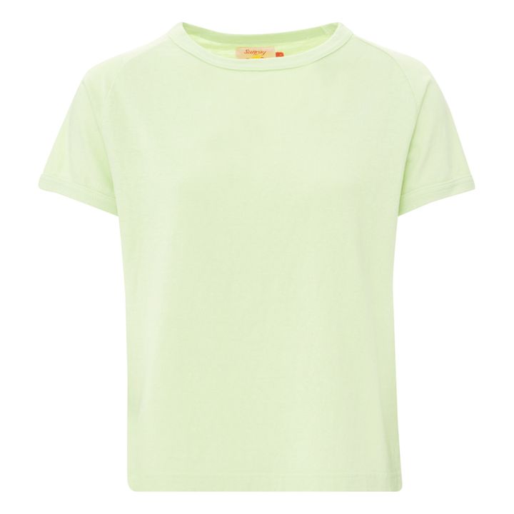 Women's Laka Recycled Cotton T-shirt 260g | Verde Pálido- Imagen del producto n°0