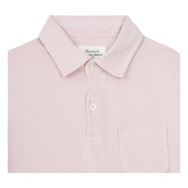 Jersey Polo Shirt | Rosa chiaro