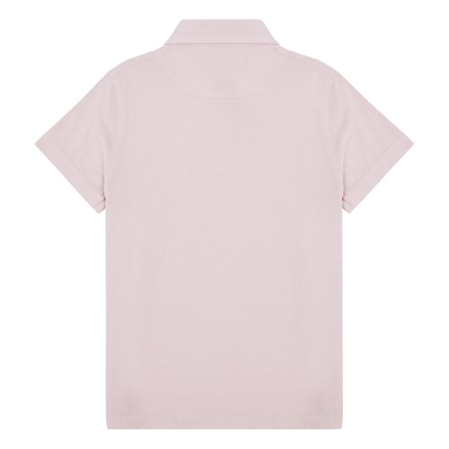 Jersey Polo Shirt | Pale pink