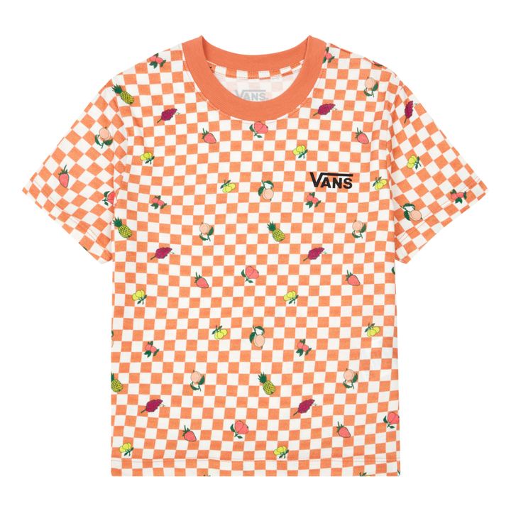 T-shirt, modello: Fruit Checker | Arancione- Immagine del prodotto n°0