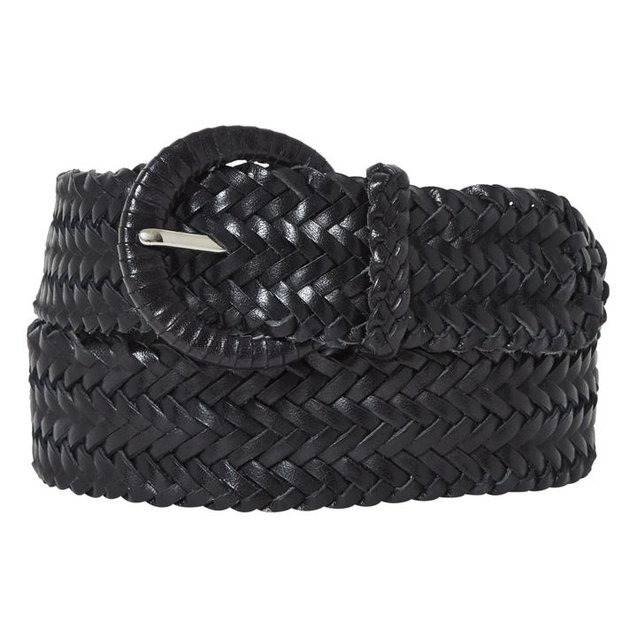 Cinturón trenzado de 4 cm | Negro- Imagen del producto n°1