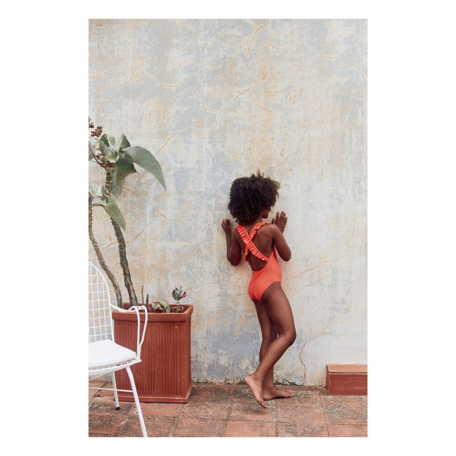 Alba Recycled Polyamide Swimsuit | Orange