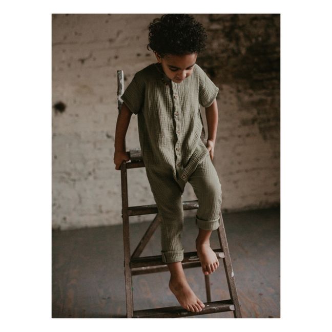 Archer Organic Cotton Jumpsuit | Sage