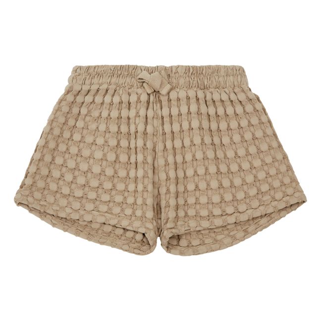 The Bay Embossed Organic Cotton Shorts | Camel