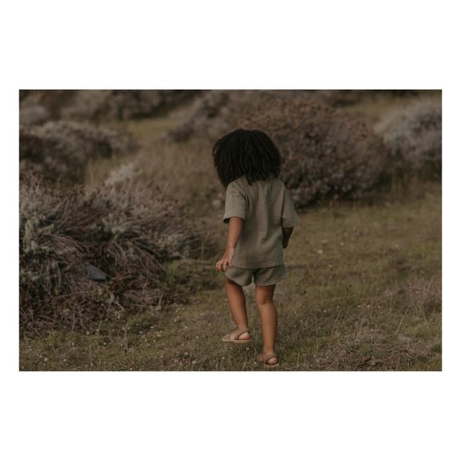 Camicia in cotone bio, modello: Wanderer | Salvia