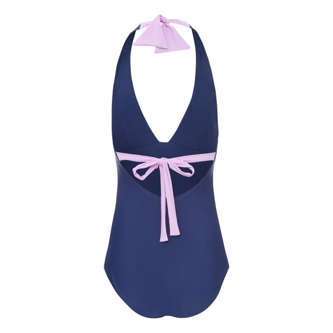 Maillot de Bain 1 Pièce Polyamide Recyclé Zelie - Collection Femme  | Bleu marine