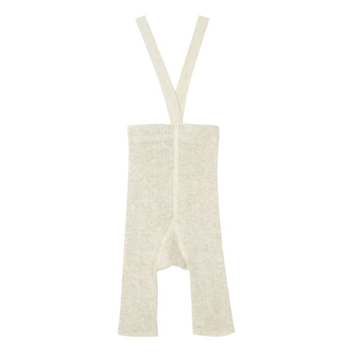 Pantalón con tirantes de algodón orgánico | Crudo- Imagen del producto n°0