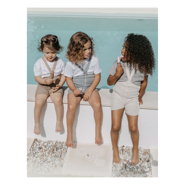 Organic Cotton Strapped Shorts | Ecru- Product image n°1